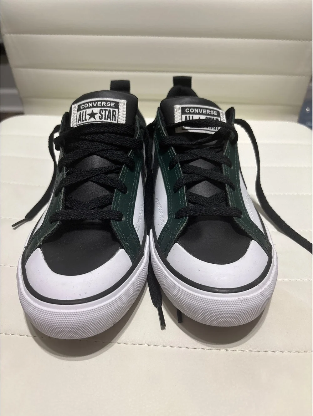 Converse All Star Low Top Sneakers Black Green White Size 4 US